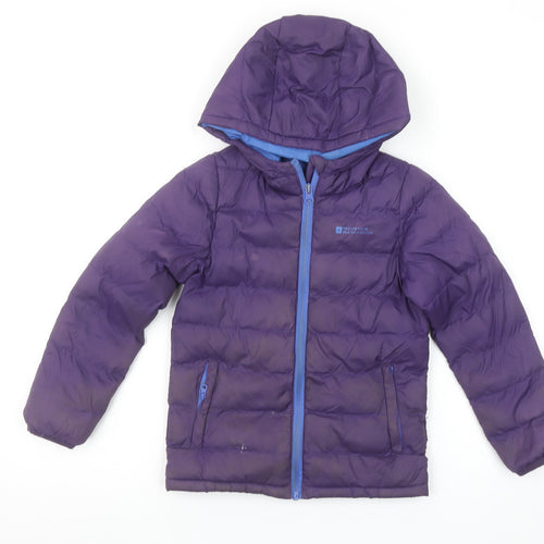 Mountain Warehouse Boys Purple Hooded Puffer Jacket 5-6 Years