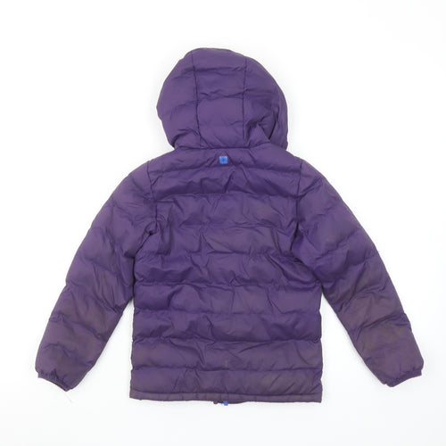 Mountain Warehouse Boys Purple Hooded Puffer Jacket 5-6 Years