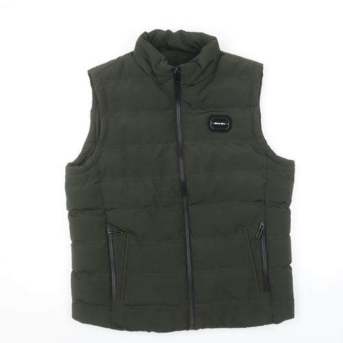 Zhang Hao Womens Green 2XL Puffer Waistcoat Gilet Full Zip