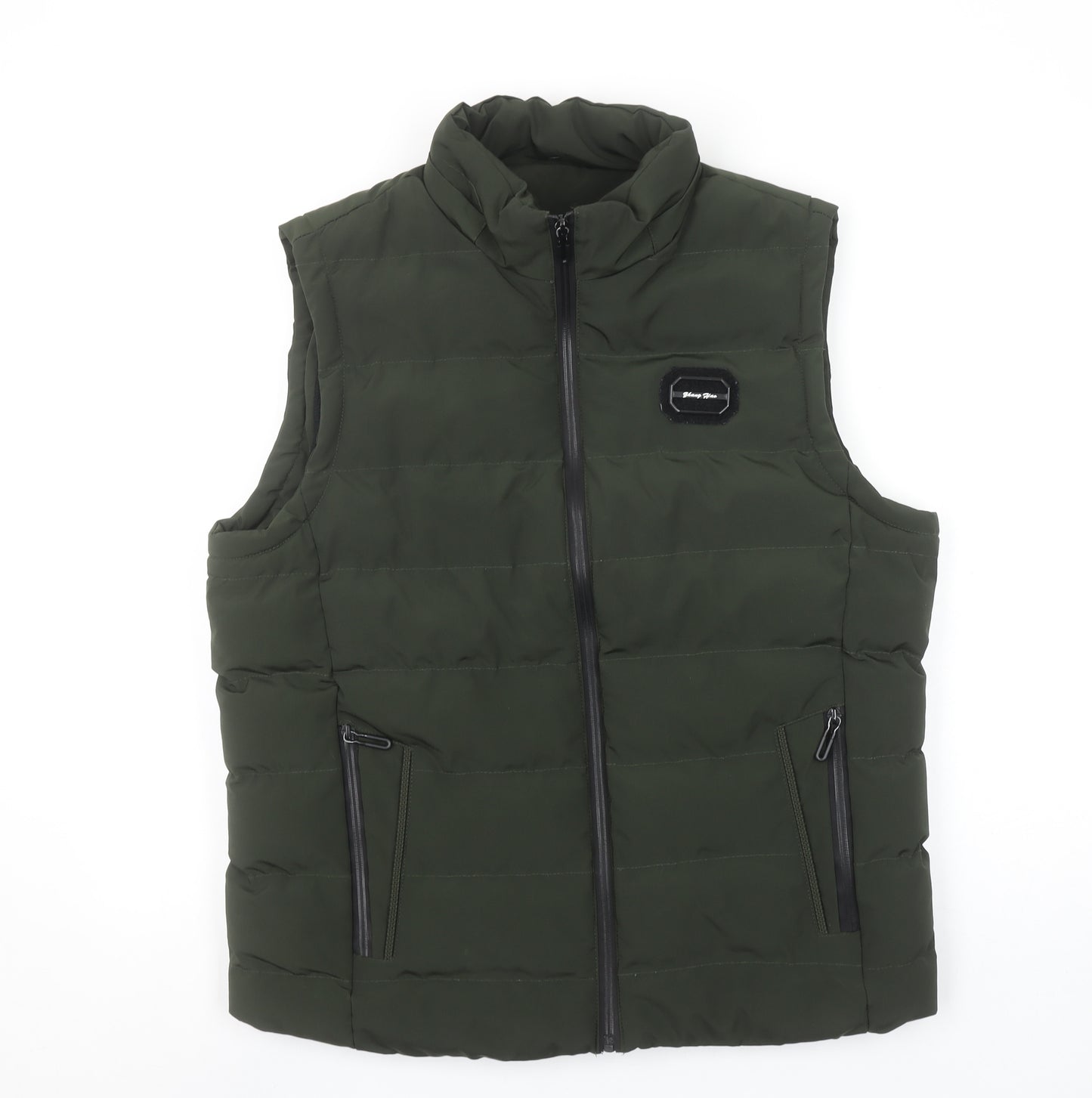 Zhang Hao Womens Green 2XL Puffer Waistcoat Gilet Full Zip