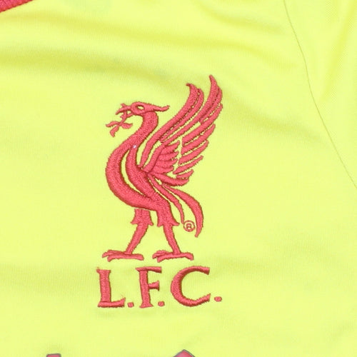 Warrior Boys Yellow Liverpool FC Football Jersey T-Shirt 13-14 Years