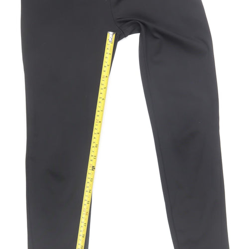 Lefties Women's Black Sportswear Leggings M Slim Fit Stretch Activewear