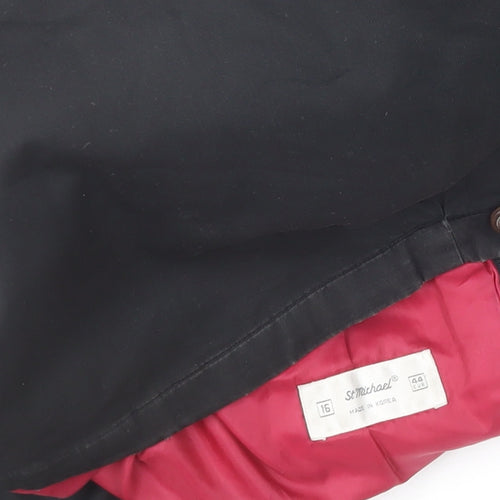 Marks and Spencer Women’s Black Cotton Lined Jacket Size 16