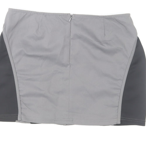 PrettyLittleThing Women's Grey Short Pencil Skirt Size 6