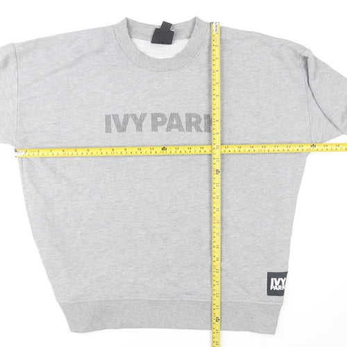 IVY PARK Men’s Grey Crew Neck Pullover Sweatshirt M