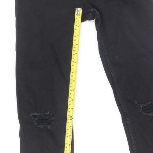 New Look Women Black Size 10 High Waist Skinny Jeans Hallie