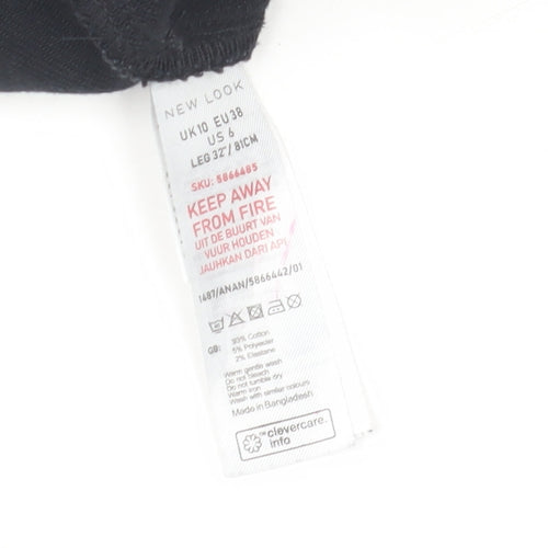 New Look Women Black Size 10 High Waist Skinny Jeans Hallie