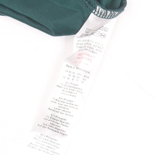 PrettyLittleThing Women’s Green Velvet Long Slip Dress Size 14