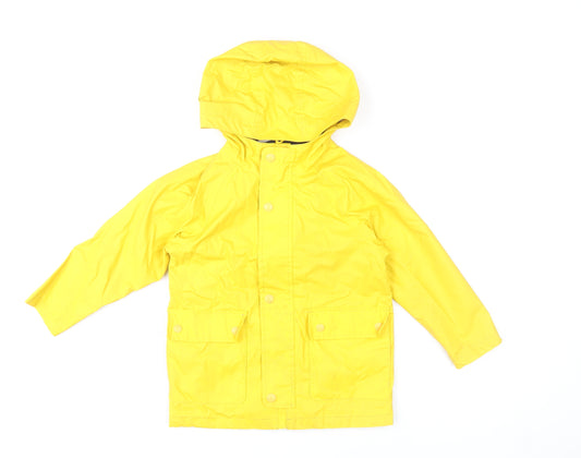 Baby GAP Boys Yellow Hooded Waterproof Rain Coat 4 Years