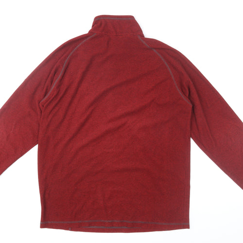 Regatta Mens Red Fleece 1/2 Zip Pullover Sweatshirt Size L