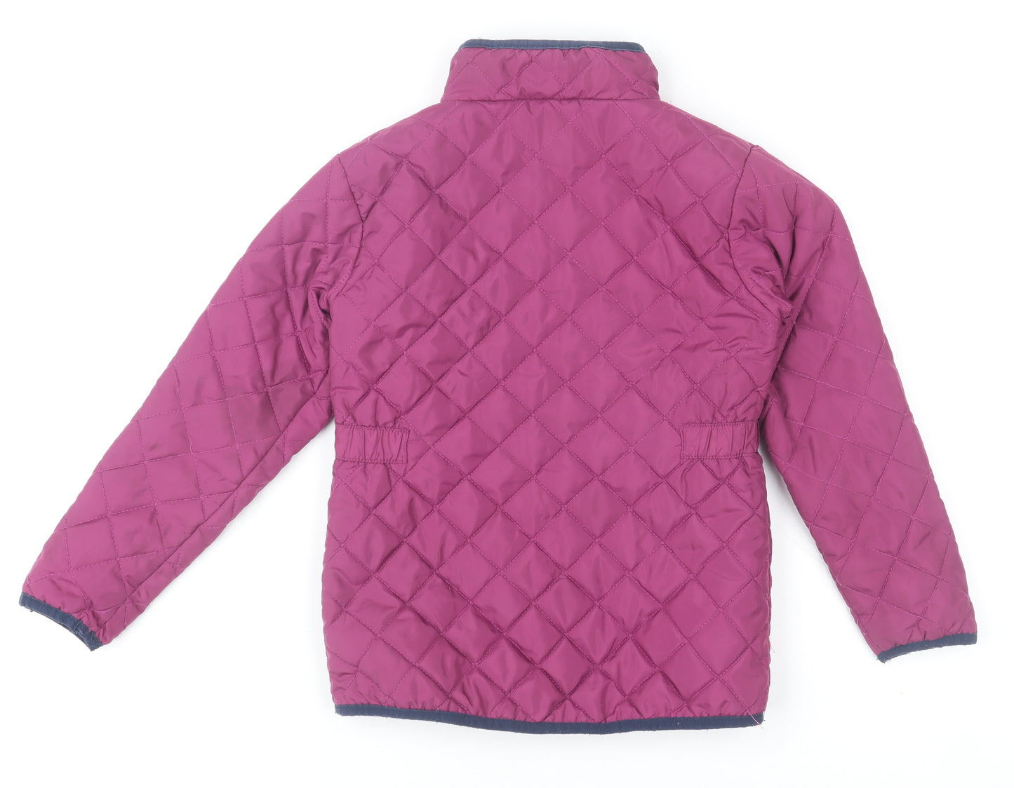 Muddy Puddles Girls Pink Quilted Mid-Length Jacket 6 Years