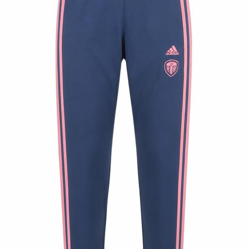 Adidas Girls Blue Pink Stripe Track Pants 13-14 Years 164cm Polyester