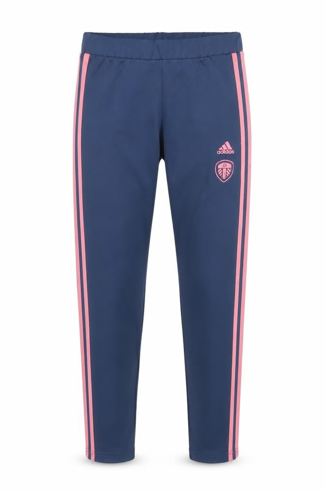 Adidas Girls Blue Pink Stripe Track Pants 13-14 Years 164cm Polyester
