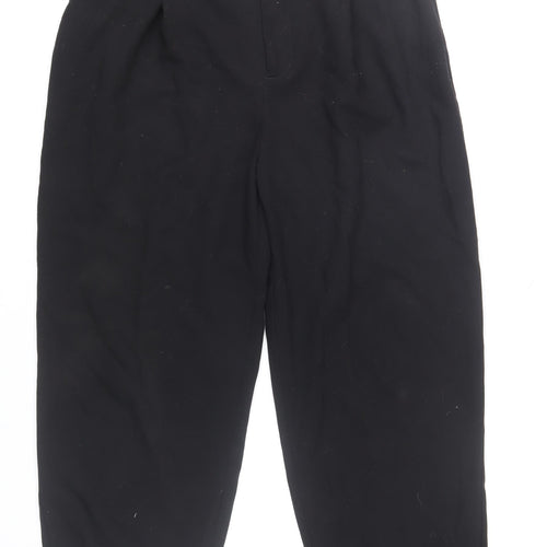 Zara Men Black L Chino Trousers Classic Fit Polyester Blend