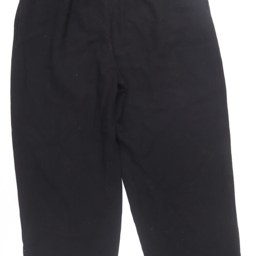Zara Men Black L Chino Trousers Classic Fit Polyester Blend