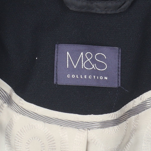 Marks and Spencer Women's Black Blazer Jacket Size 6 Slim Fit