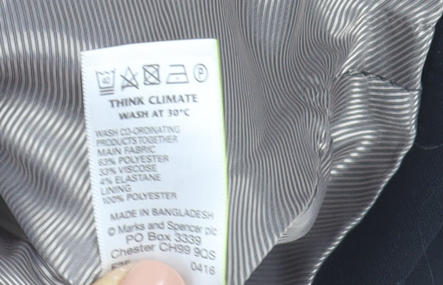 Marks and Spencer Women's Black Blazer Jacket Size 6 Slim Fit