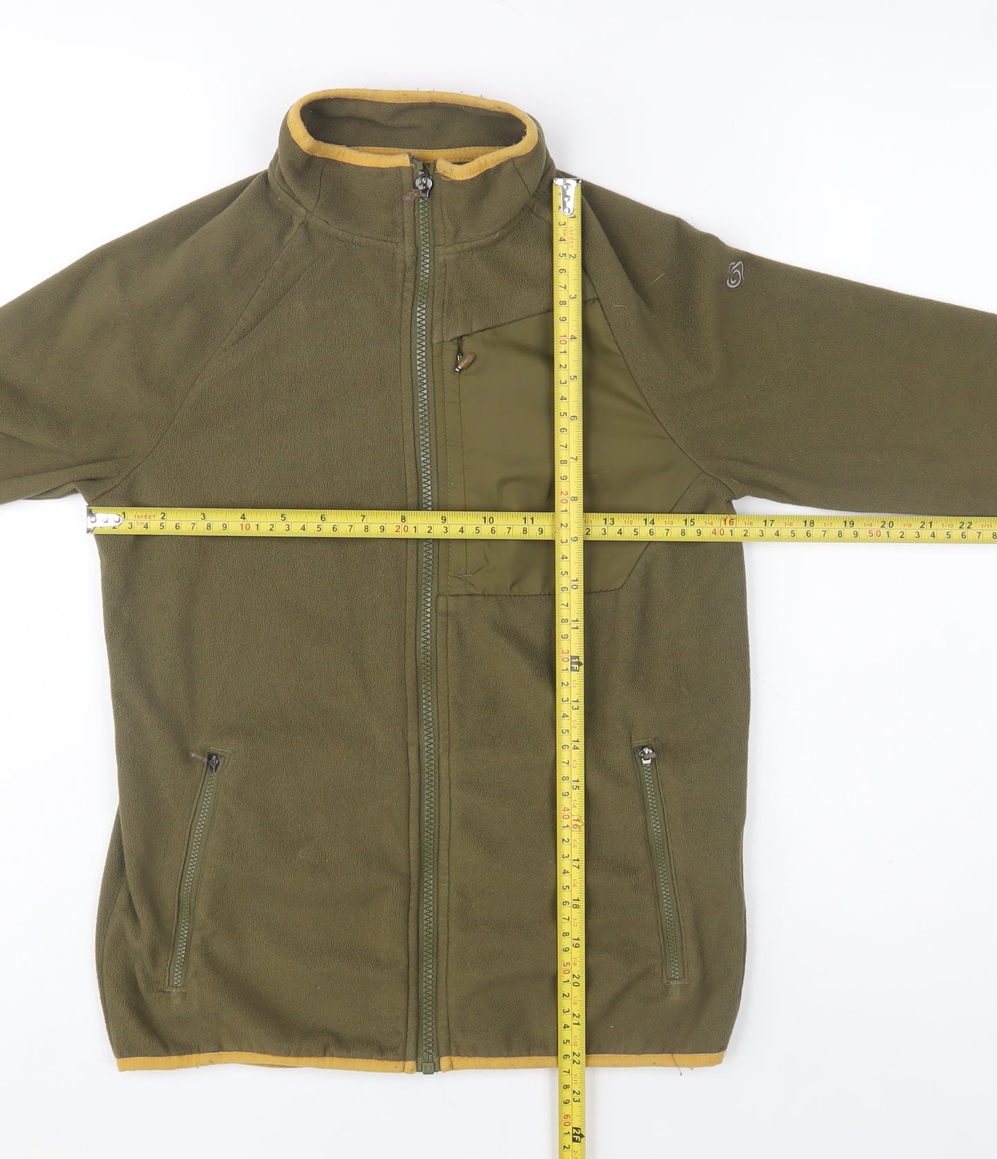 Craghoppers Boys Green Fleece Full Zip Outdoor Jacket 11-12 Years