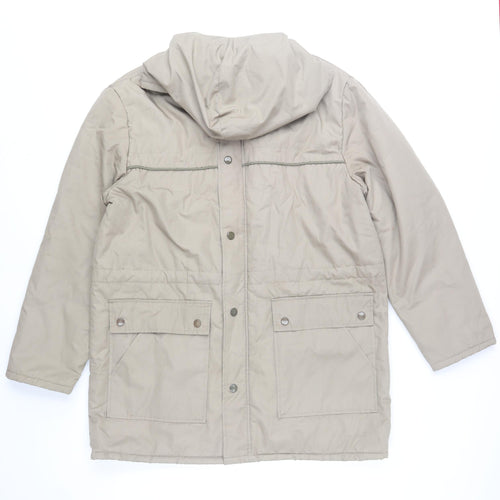 Marks and Spencer Men's Beige Hooded Parka Jacket Size M 38in