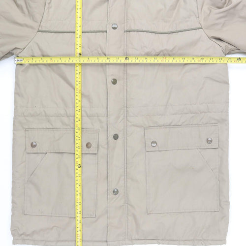 Marks and Spencer Men's Beige Hooded Parka Jacket Size M 38in