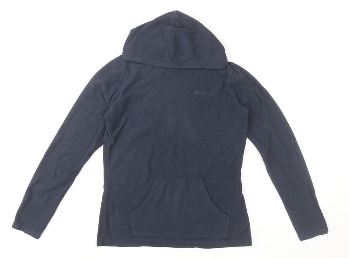 Mountain Warehouse Women's Navy Fleece Hoodie Size 12 Regular Fit