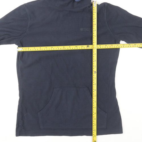 Mountain Warehouse Women's Navy Fleece Hoodie Size 12 Regular Fit