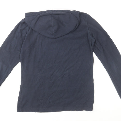 Mountain Warehouse Women's Navy Fleece Hoodie Size 12 Regular Fit