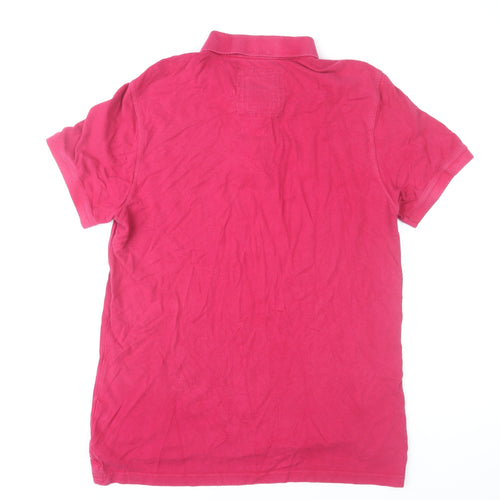 Crew Clothing Co. Men’s Pink Collared Cotton Polo T-Shirt Size L