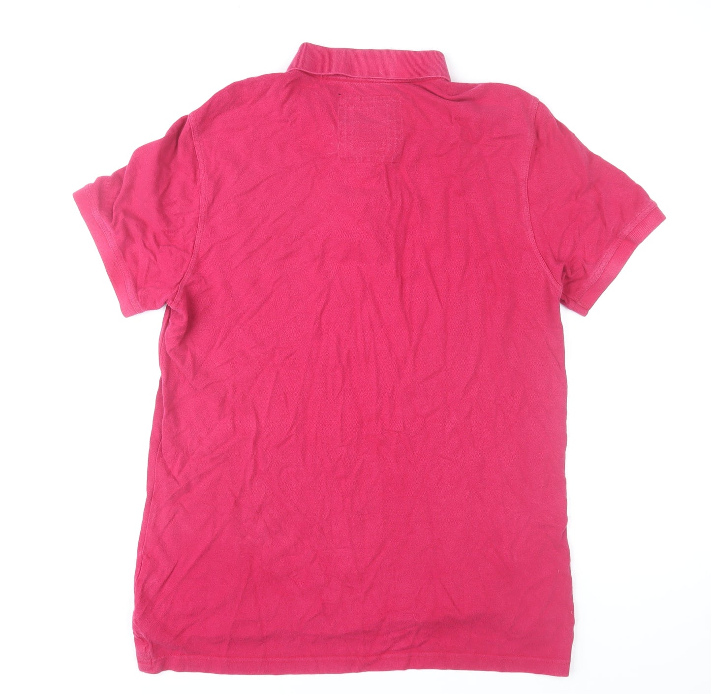 Crew Clothing Co. Men’s Pink Collared Cotton Polo T-Shirt Size L