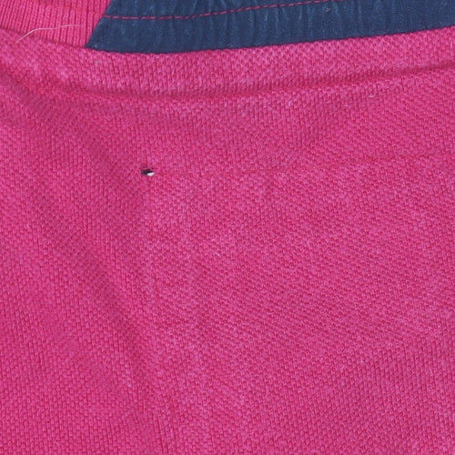 Crew Clothing Co. Men’s Pink Collared Cotton Polo T-Shirt Size L