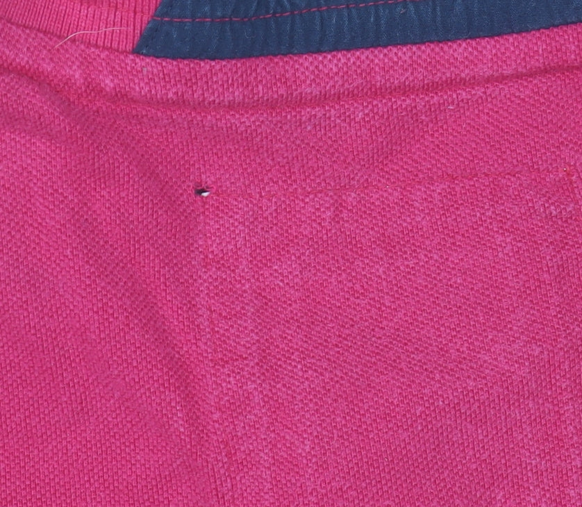 Crew Clothing Co. Men’s Pink Collared Cotton Polo T-Shirt Size L