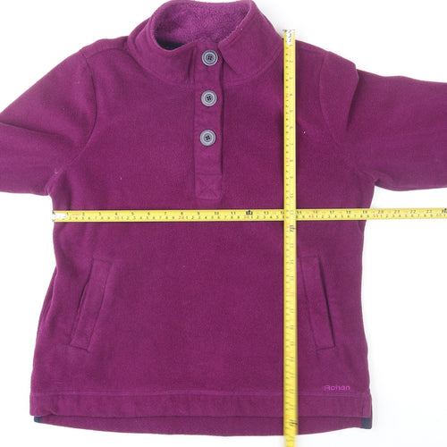 Rohan Women’s Purple Fleece Henley Pullover Sweatshirt M