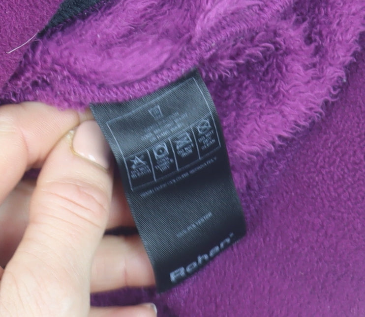 Rohan Women’s Purple Fleece Henley Pullover Sweatshirt M