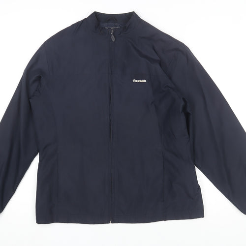 Reebok Womens Blue Size 12 Lightweight Full Zip Jacket