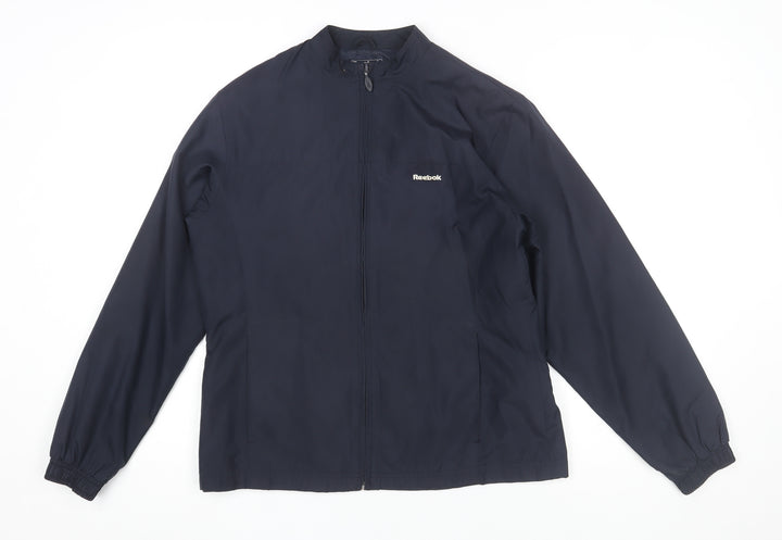 Reebok Womens Blue Size 12 Lightweight Full Zip Jacket