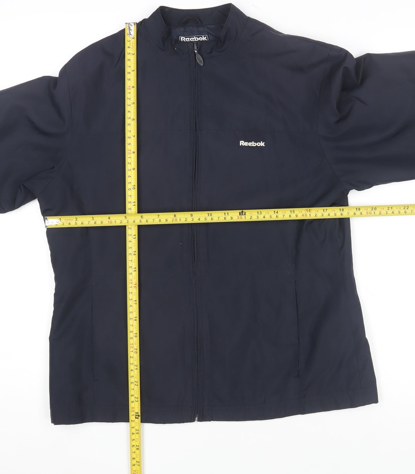 Reebok Womens Blue Size 12 Lightweight Full Zip Jacket