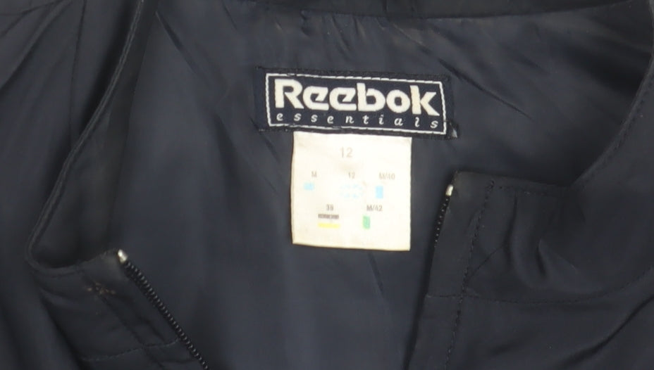 Reebok Womens Blue Size 12 Lightweight Full Zip Jacket