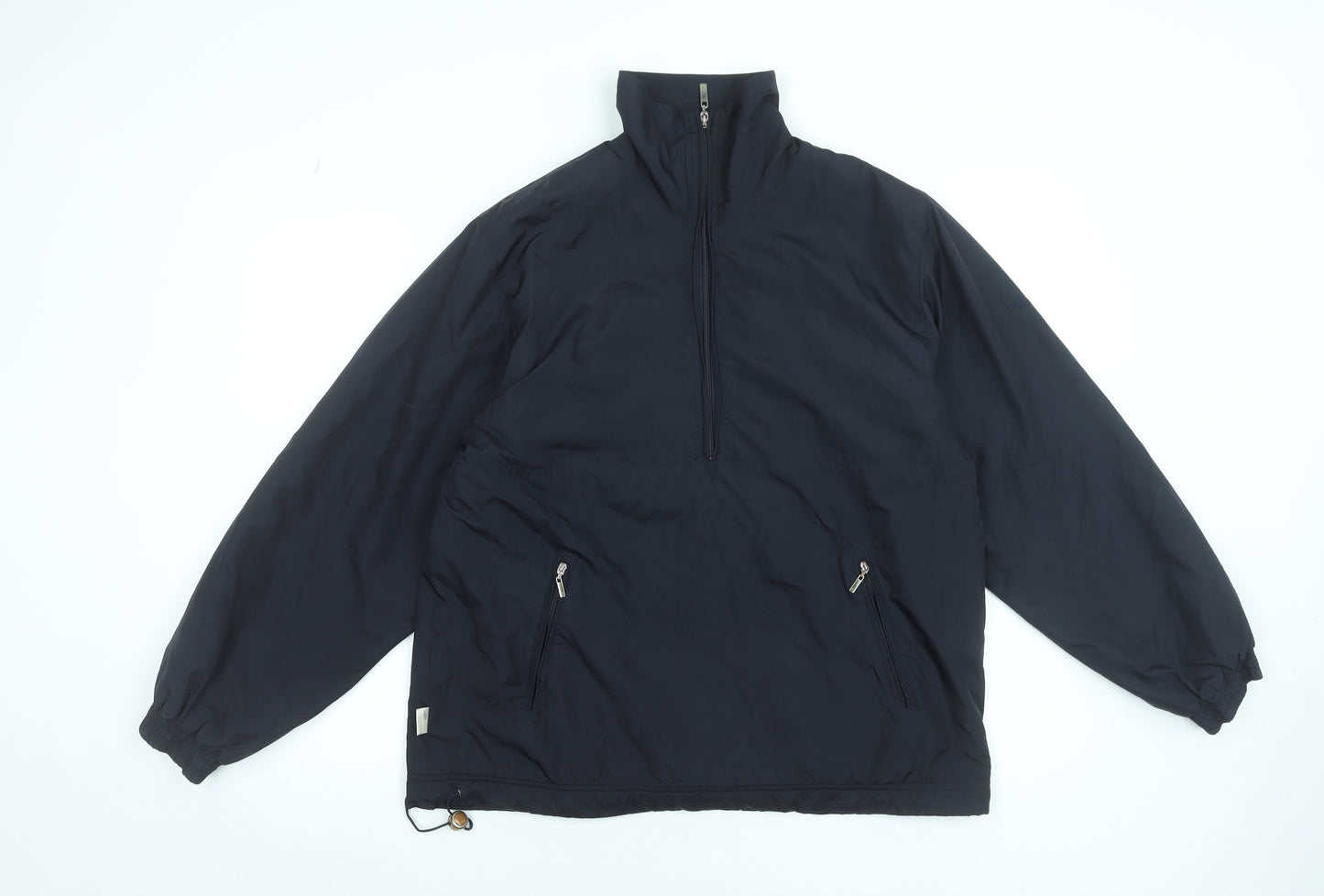 Lady Augusta Womens Black Size 12 1/2 Zip Anorak Jacket