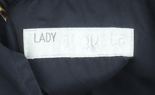 Lady Augusta Womens Black Size 12 1/2 Zip Anorak Jacket