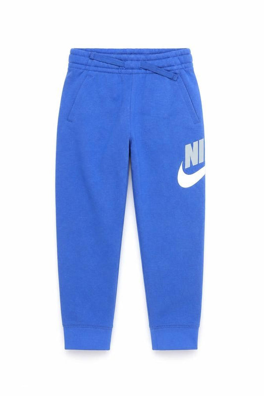 Front view of Nike boys’ blue jogger trousers 7 years cotton blend sportswear