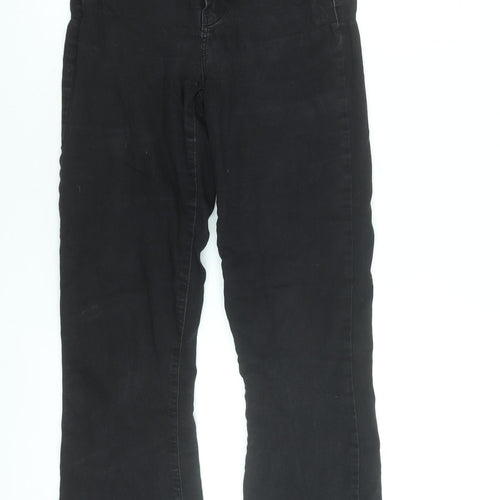 Noisy May Women’s Black Flared High Waist Slim Jeans Size 10