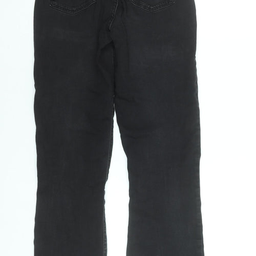 Noisy May Women’s Black Flared High Waist Slim Jeans Size 10