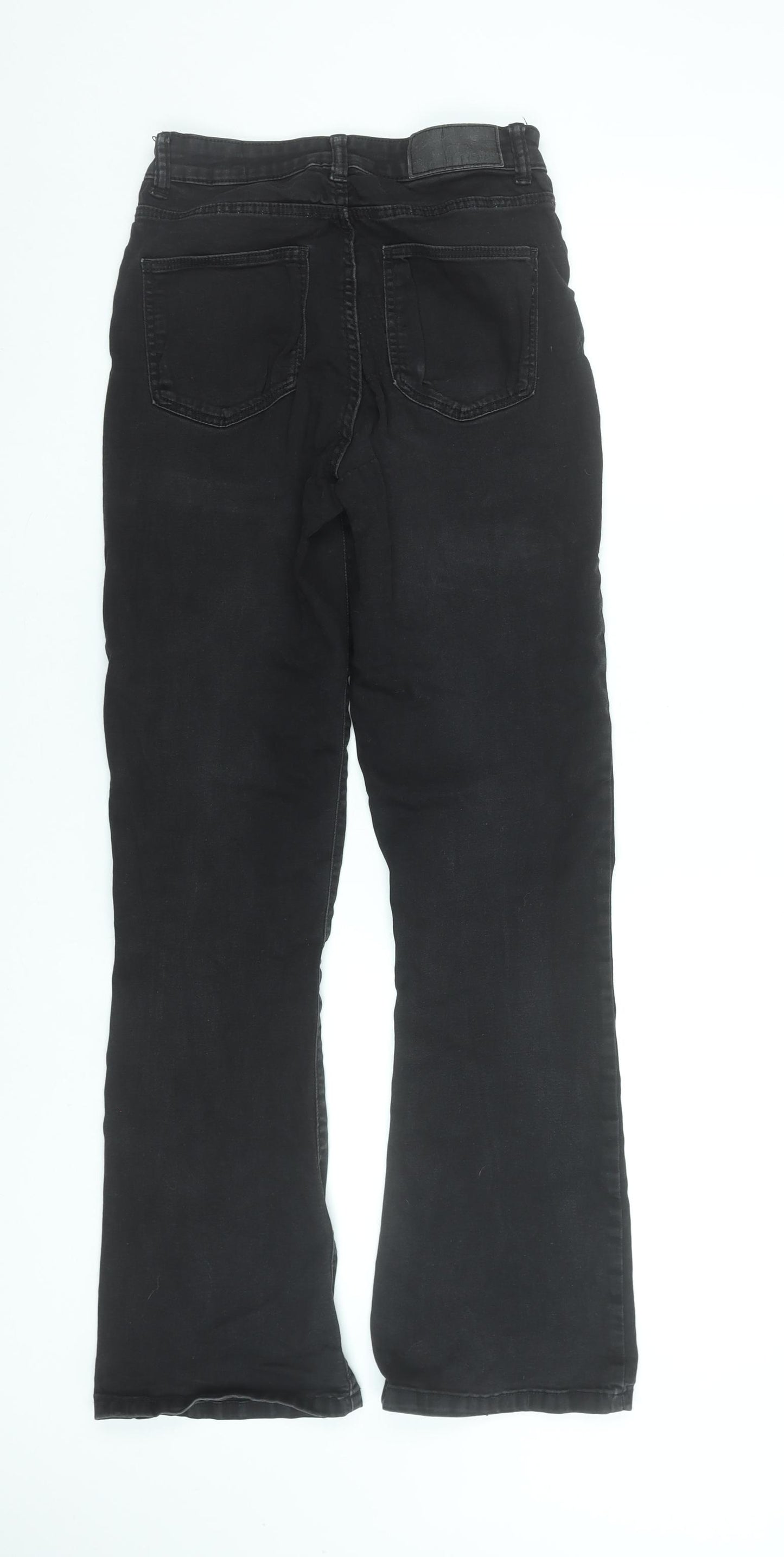 Noisy May Women’s Black Flared High Waist Slim Jeans Size 10