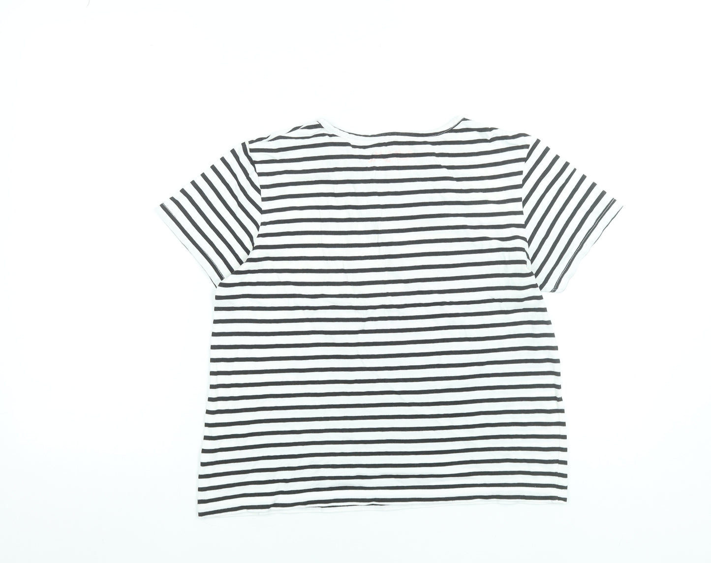 St. Bernard Girls Black Striped Limited Edition Cotton T-Shirt 12-13 Years
