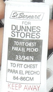 St. Bernard Girls Black Striped Limited Edition Cotton T-Shirt 12-13 Years