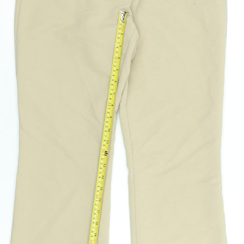 H&M Women’s Beige Chino Trousers Size 12 Regular Fit Stretch