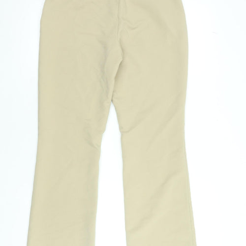 H&M Women’s Beige Chino Trousers Size 12 Regular Fit Stretch