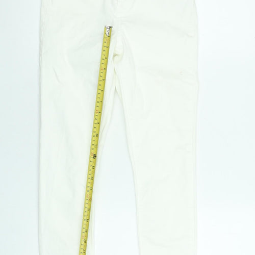 Primark Women Ivory Skinny Stretch Jeans Size 12