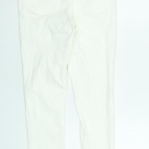 Primark Women Ivory Skinny Stretch Jeans Size 12