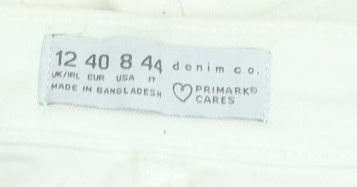 Primark Women Ivory Skinny Stretch Jeans Size 12
